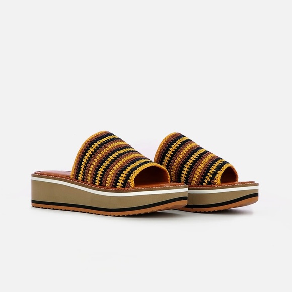 Robert Clergerie Platform Mules women Shoes US Size 7 1/2 - Picture 1 of 8